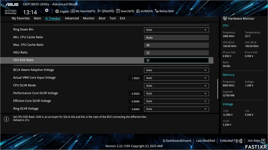 ASUS Z890 AYW GAMING WIFI W BIOS 21