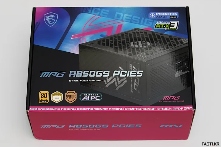 MSI MPG A850GS 80PLUS 골드 풀 모듈러 ATX 3.1 리뷰 03
