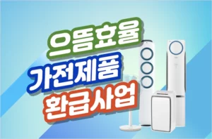 2025 으뜸효율 가전제품 환급사업 1